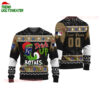 Custom Name And Number Kansas City Royals Grinch Drink Up Christmas Ugly Sweater 1