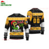 Custom Name And Number Pittsburgh Pirates Grinch Drink Up Christmas Ugly Sweater 1