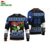 Custom Name And Number Toronto Blue Jays Grinch Drink Up Christmas Ugly Sweater 1