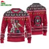 Custom Name Georgia Bulldogs Football Ho Ho Ho Ugly Christmas Sweater 1