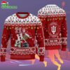 Custom Name Indiana Hoosiers Football Ho Ho Ho Ugly Christmas Sweater 2