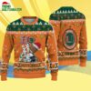 Custom Name Miami Hurricanes Football Ho Ho Ho Ugly Christmas Sweater 4