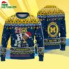 Custom Name Michigan Wolverines Football Ho Ho Ho Ugly Christmas Sweater 4