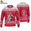 Custom Name Nebraska Cornhuskers Football Ho Ho Ho Ugly Christmas Sweater 1