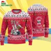 Custom Name Nebraska Cornhuskers Football Ho Ho Ho Ugly Christmas Sweater 4