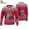 Custom Name Northern Illinois Huskies Football Ho Ho Ho Ugly Christmas Sweater 1
