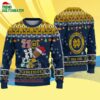 Custom Name Notre Dame Fighting Irish Football Ho Ho Ho Ugly Christmas Sweater 4