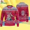 Custom Name Ohio State Buckeyes Football Ho Ho Ho Ugly Christmas Sweater 4