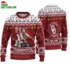 Custom Name Oklahoma Sooners Football Ho Ho Ho Ugly Christmas Sweater 1