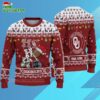 Custom Name Oklahoma Sooners Football Ho Ho Ho Ugly Christmas Sweater 3