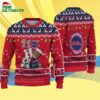 Custom Name Ole Miss Rebels Football Ho Ho Ho Ugly Christmas Sweater 4