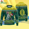 Custom Name Oregon Ducks Football Ho Ho Ho Ugly Christmas Sweater 4
