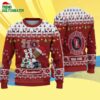 Custom Name Stanford Cardinal Football Ho Ho Ho Ugly Christmas Sweater 4