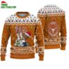 Custom Name Texas Longhorns Football Ho Ho Ho Ugly Christmas Sweater 1