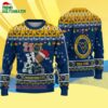 Custom Name West Virginia Mountaineers Football Ho Ho Ho Ugly Christmas Sweater 4