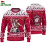 Custom Name Wisconsin Badgers Football Ho Ho Ho Ugly Christmas Sweater 1