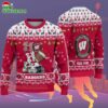 Custom Name Wisconsin Badgers Football Ho Ho Ho Ugly Christmas Sweater 2