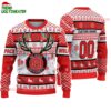 Custom Nc State Wolfpack Special Reindeer Light Ugly Christmas Sweater 1