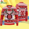 Custom Nc State Wolfpack Special Reindeer Light Ugly Christmas Sweater 4