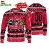 Custom Nebraska Cornhuskers Logo Team Football Christmas Ugly Sweater 1