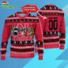 Custom Nebraska Cornhuskers Logo Team Football Christmas Ugly Sweater 3