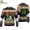 Custom New Orleans Saints Drink Up The Grinch Christmas Ugly Sweater 1