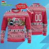 Custom Ohio State Buckeyes Logo Team Football Christmas Ugly Sweater 3