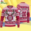 Custom Ohio State Buckeyes Special Reindeer Light Ugly Christmas Sweater 4