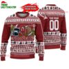 Custom Oklahoma Sooners Logo Team Football Christmas Ugly Sweater 1