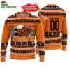Custom Oklahoma State Cowboys Logo Team Football Christmas Ugly Sweater 1