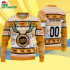 Custom Oklahoma State Cowboys Special Reindeer Light Ugly Christmas Sweater 4
