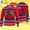 Custom Ole Miss Rebels Logo Team Football Christmas Ugly Sweater 4