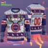 Custom Ole Miss Rebels Special Reindeer Light Ugly Christmas Sweater 2