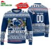 Custom Penn State Nittany Lions Logo Team Football Christmas Ugly Sweater 1