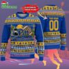 Custom Pittsburgh Panthers Logo Team Football Christmas Ugly Sweater 2