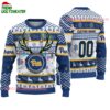 Custom Pittsburgh Panthers Special Reindeer Light Ugly Christmas Sweater 1