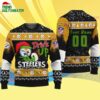 Custom Pittsburgh Steelers Drink Up The Grinch Christmas Ugly Sweater 4