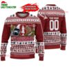 Custom Stanford Cardinal Logo Team Football Christmas Ugly Sweater 1