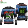 Custom Tennessee Titans Drink Up The Grinch Christmas Ugly Sweater 1