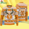 Custom Tennessee Volunteers Special Reindeer Light Ugly Christmas Sweater 4