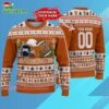 Custom Texas Longhorns Logo Team Football Christmas Ugly Sweater 3