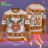 Custom Texas Longhorns Special Reindeer Light Ugly Christmas Sweater 2