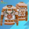 Custom Texas Longhorns Special Reindeer Light Ugly Christmas Sweater 3