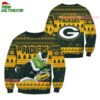 Green Bay Packers Football Grinch Christmas Ugly Sweater 1