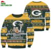 Green Bay Packers Merrykissmyass Funny Santa Claus Christmas Ugly Sweater 1