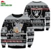 Las Vegas Raiders Merrykissmyass Funny Santa Claus Christmas Ugly Sweater 1