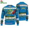 Los Angeles Chargers Special Grinchs Hand Football Christmas Ugly Sweater 1