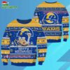 Los Angeles Rams Merrykissmyass Funny Santa Claus Christmas Ugly Sweater 3