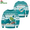 Miami Dolphins Football Grinch Christmas Ugly Sweater 1