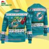 Miami Dolphins Special Grinchs Hand Football Christmas Ugly Sweater 4